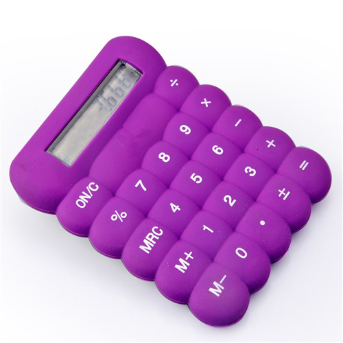 pocket size silicone calculator