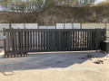 Modern Aluminum Alloy Automatic Telescopic Gates with Custom Powder Coating