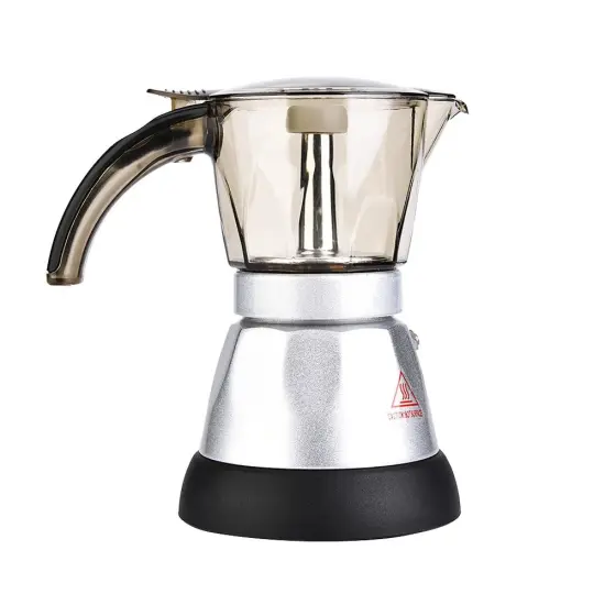 300ml Electrical Espresso Moka Pot Coffee Percolators Italian Mocha Coffee Maker 220V Stovetop Filter Percolator Cafetiere