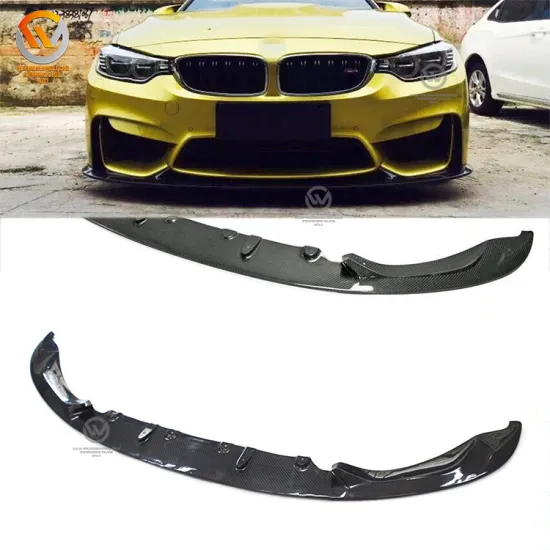 3D Carbon Fiber Front Bumper Spoiler Lip for F80 M3 & F82 M4 (2015-2017)