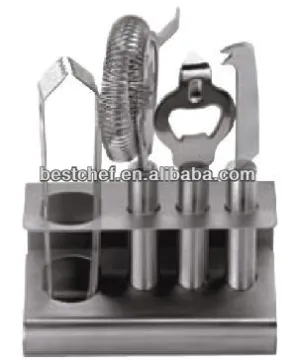 18-10 stainless steel Bar set 4 pieces