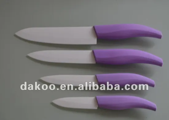 4 Pieces Zirconia Ceramic Knife