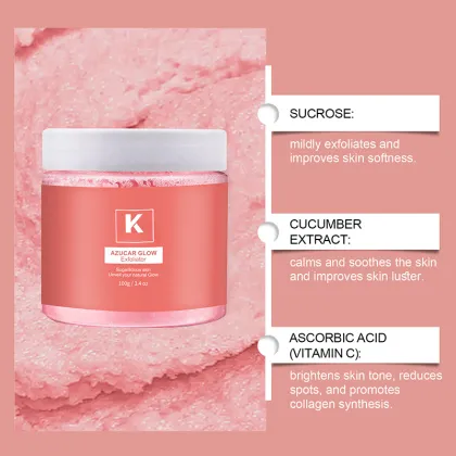 100g Body Skin Care Deep Cleansing Whitening Exfoliation Sugar Facial Scrub