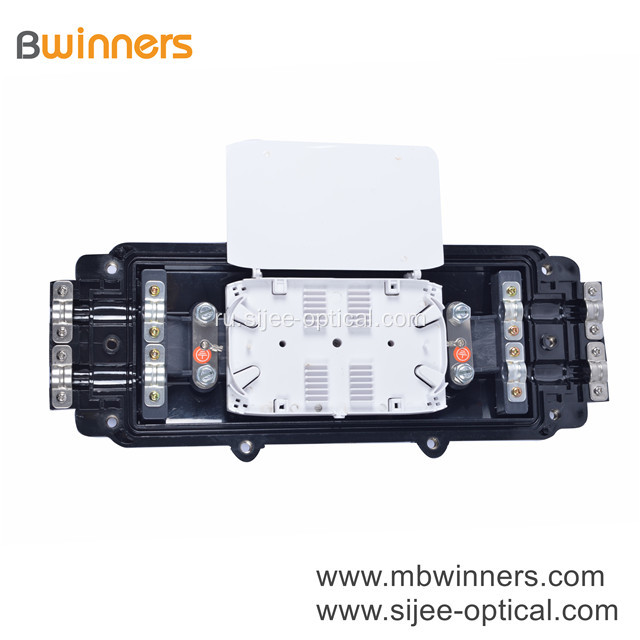 Коробка 2 Splitter оптического волокна 96 сердечников горизонтальная в 2 вне механически коробке волокна запечатывания