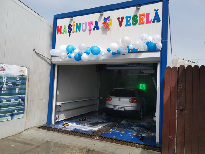 Masinuta Vesela touchless car wash in romania