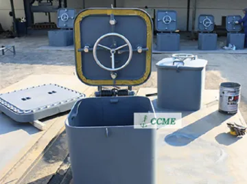 Marine steel watertight hatch cover