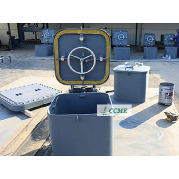 Marine steel watertight hatch cover