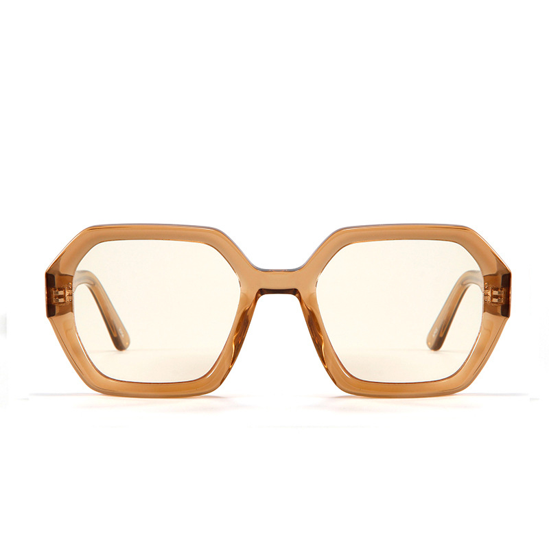 Luxury Hexagon Eyewear Acetate Sunglasses