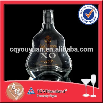 Flint Glass Large Round Glass Bottles with Corks 70CL Glass Wine Bottle