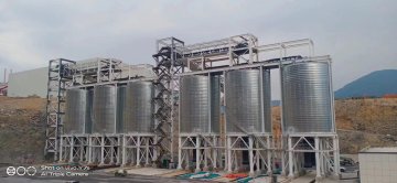 Silo Penyimpanan Bahan Bangunan Konstruksi Silo Penyimpanan Baja Agregat