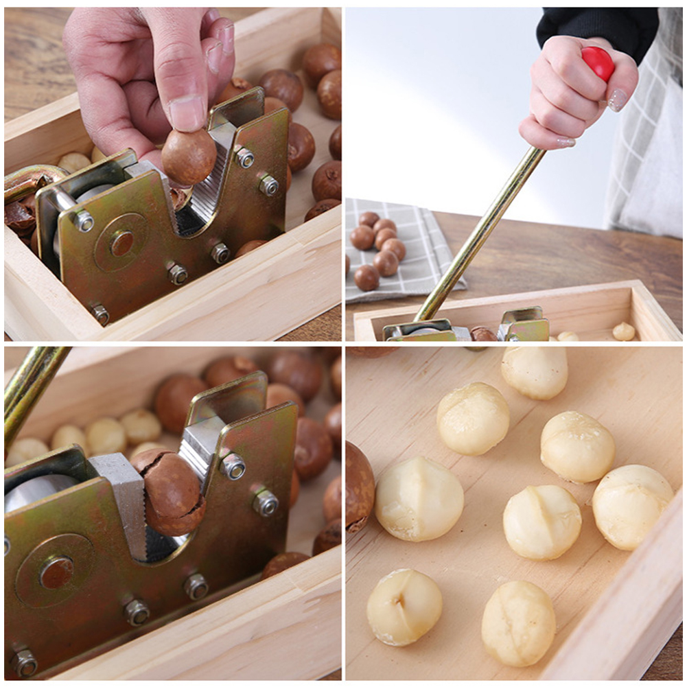 Walnut Tool Nut Cracker Sheller Kitchen Metal With Handle Rustproof Tongs Non Slip Macadamia Opener Peeling Machine Multipurpose