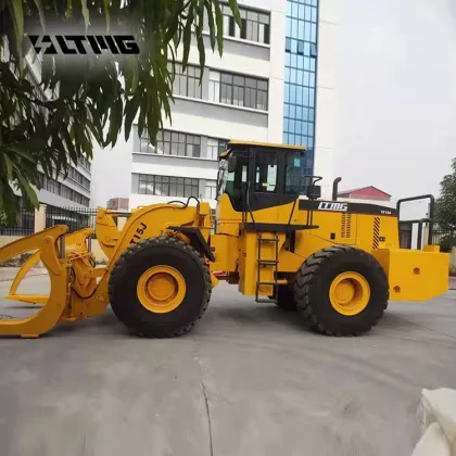 LT15J 15 Ton Low Price Log Loader Wheel Loader with Wood Log Fork for Forest Work