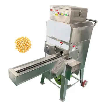 2kw Mini Stainless Steel Sweet Corn Peeler and Thresher Machine