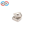 Rectangular Neodymium Pot Magnet with Countersunk Hole