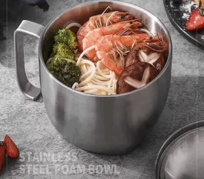 304 Portable Stainless Steel Anti-scalding Soup Cup