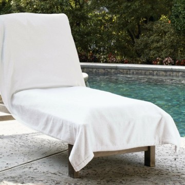 Serviettes de chaise de piscine surdimensionnées à absorption molle 100% coton