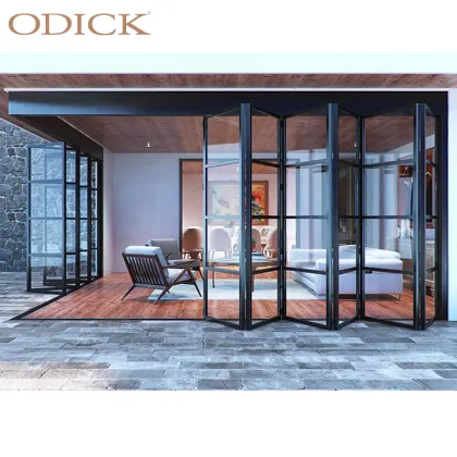 Custom size aluminum folding door