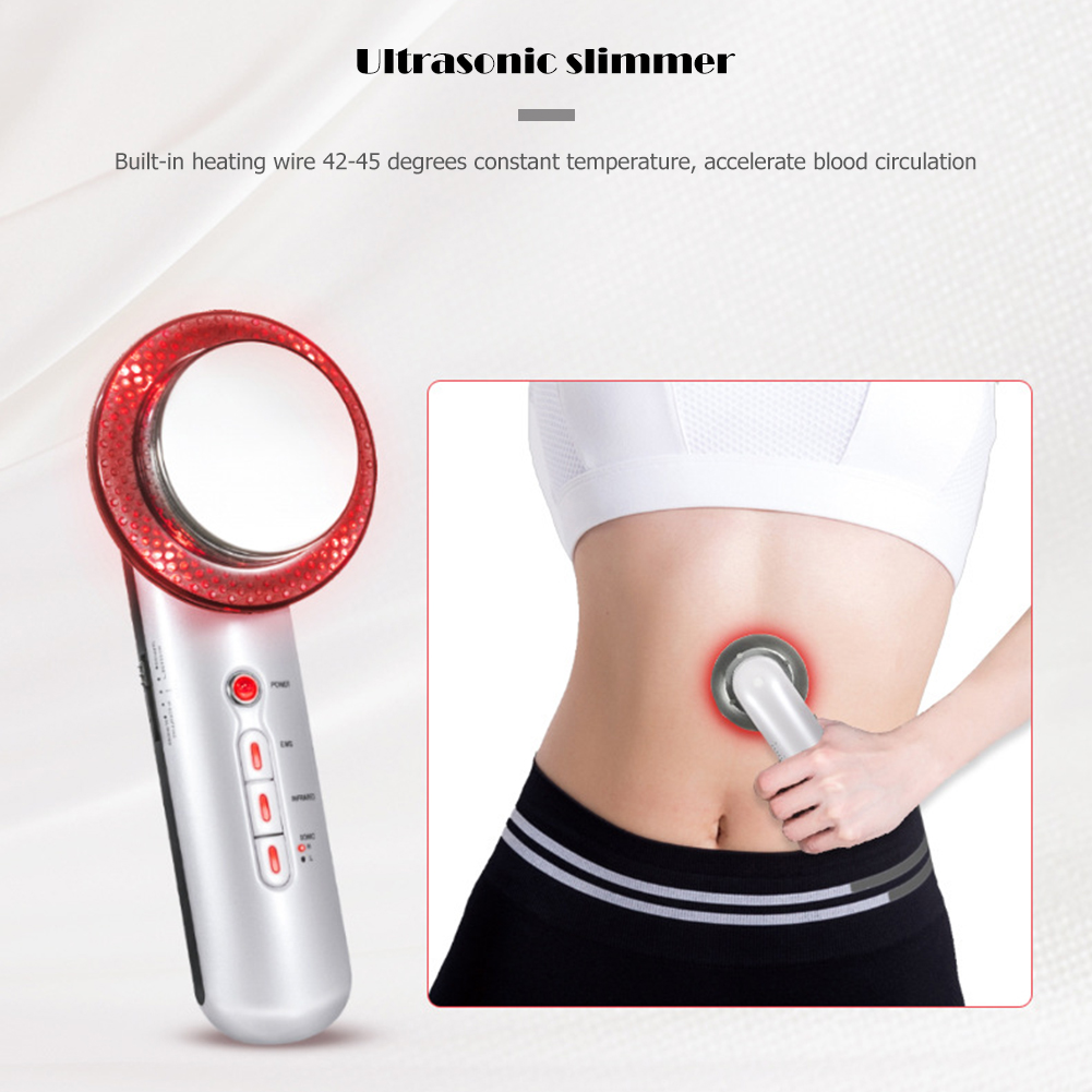 3 in 1 Ultrasonic Slimming Instrument Lose Weight Therapy Massager Muscle Relax Fitness Device Full Body Slimming Massage Tool