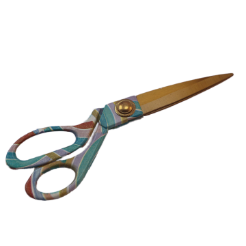 Vintage 7-Inch Black Brow Scissor - Multipurpose Stainless Steel Hair Dressing Shears