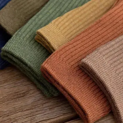 Spring Men's Solid Color Mid-Calf Sports Socks: Sweat Absorbing & Odor-Proof