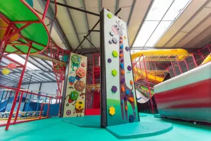 Indoor Playground with Interactive Climbing Walls