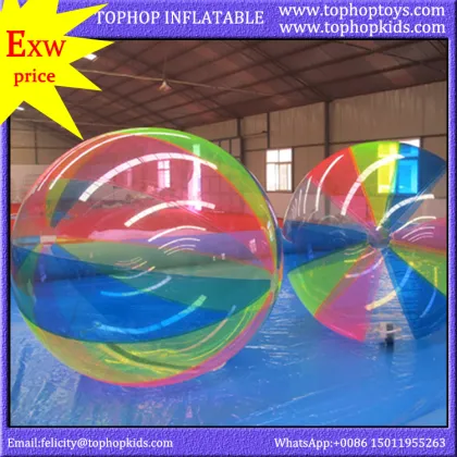 TH-WB001 100% pvc tpu inflatable aqua water sphere water walker ball price for sale