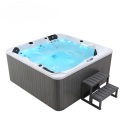 Salt Water Soaking Tubs 6 Seats Portable Acrylic Massage Outdoor Whirlpool Spa