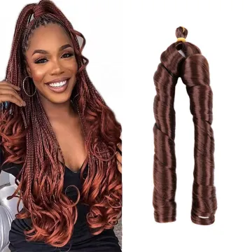 Synthetic Hair Extensions: French Curls, Pre-Stretched Loose Waves, and Spiral Curls for Braiding and Crochet Styles