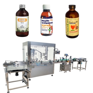 Automatischer Flüssigsirupfüllungs- und Kappenmaschine - 30 ml bis 60 ml Kapazität