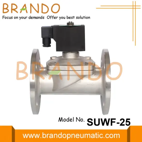 1'' Flanged Water Solenoid Valve Stainless Steel 220V