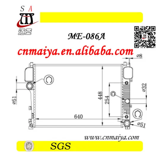 MERCEDES BENZ SL65 AMG car radiator