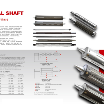 Pneumatic 6 Inch Air Expanding Shaft Lathe Type Air Shaft
