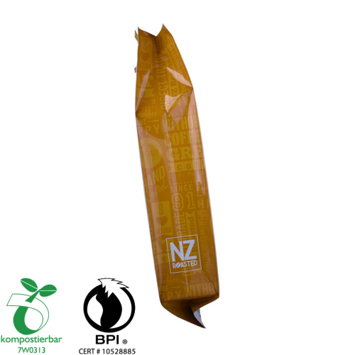 1 kg de bolsa de café laminada biodegradável