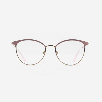 Club round Metal Women's Optical Frames