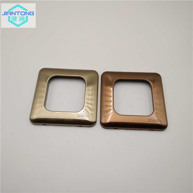 color painted stainless steel brushed switch panel plate