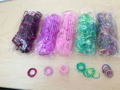 High quality silicone rubber bands for looming colorful and Eco-friendly