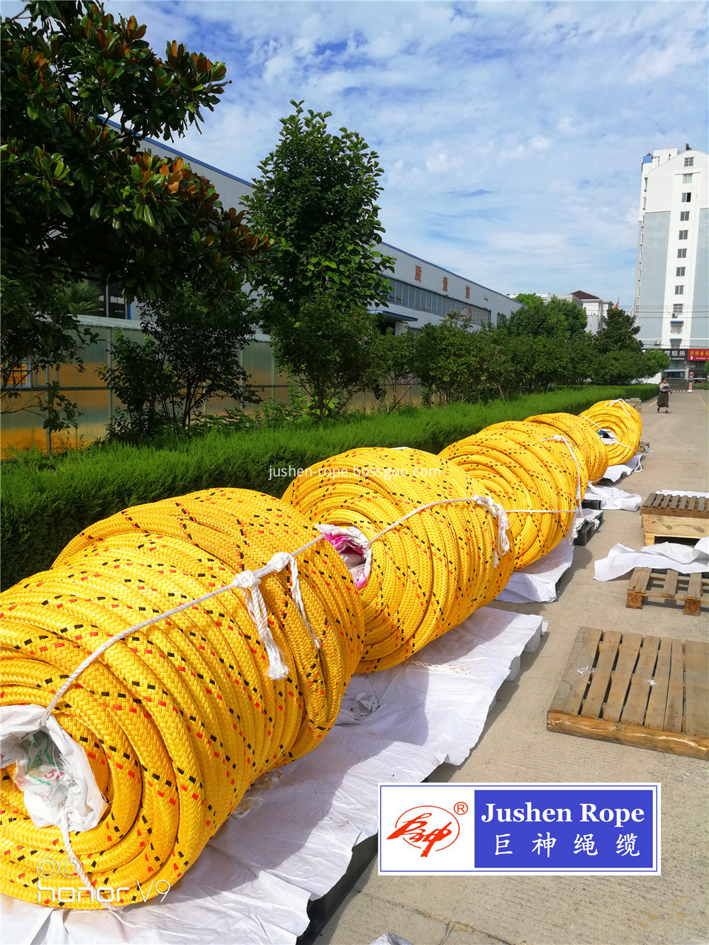 12 Strand Uhmwpe Polyester Jacketed Rope