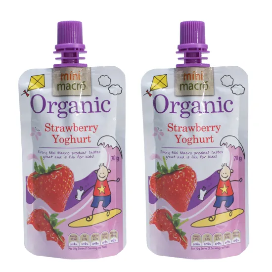 Baby Packaging Plastic Juice Spout Bag