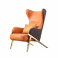 Wingback Stainless Steel Leg Chairs