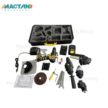 Multi-Tool Power Tool Combo Kit: Drill, Jigsaw, Reciprocating Saw, and Mouse Sander Attachments