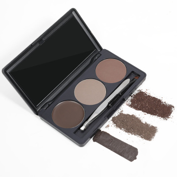 OCHAIN 3Colors Eyebrow Kit with Define Brush and Brow Stencil