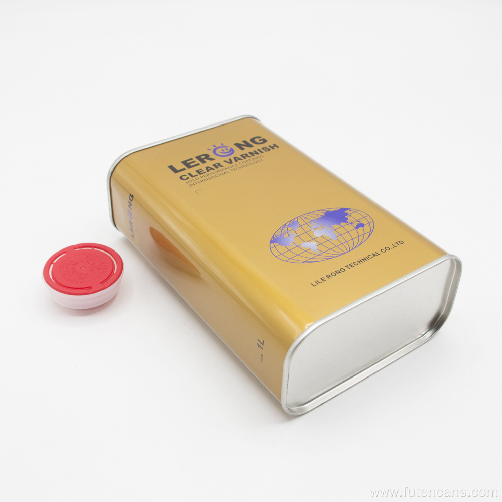 Square Tin Can for Engine Oil