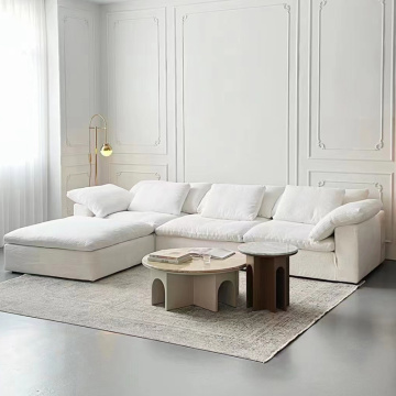 Einfaches Design eleganter Stoff gemütliche zeitgenössische Sofas