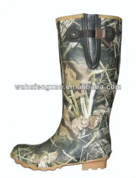 man's rubber boots
