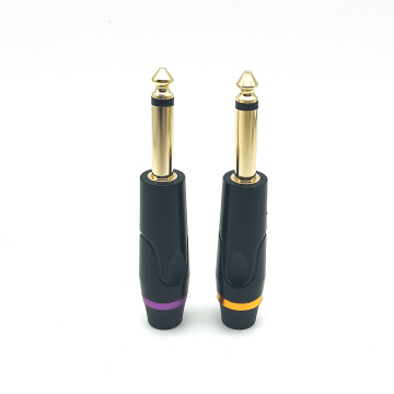 6.35mm Mono Male Guitar Video TS Plug Connector
