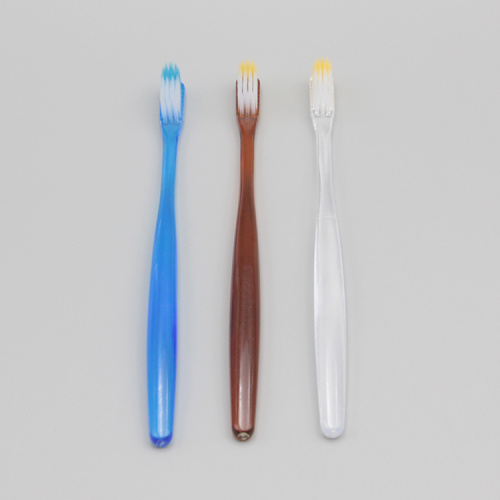 Toothbrush with transparent crystle handle brush bristle