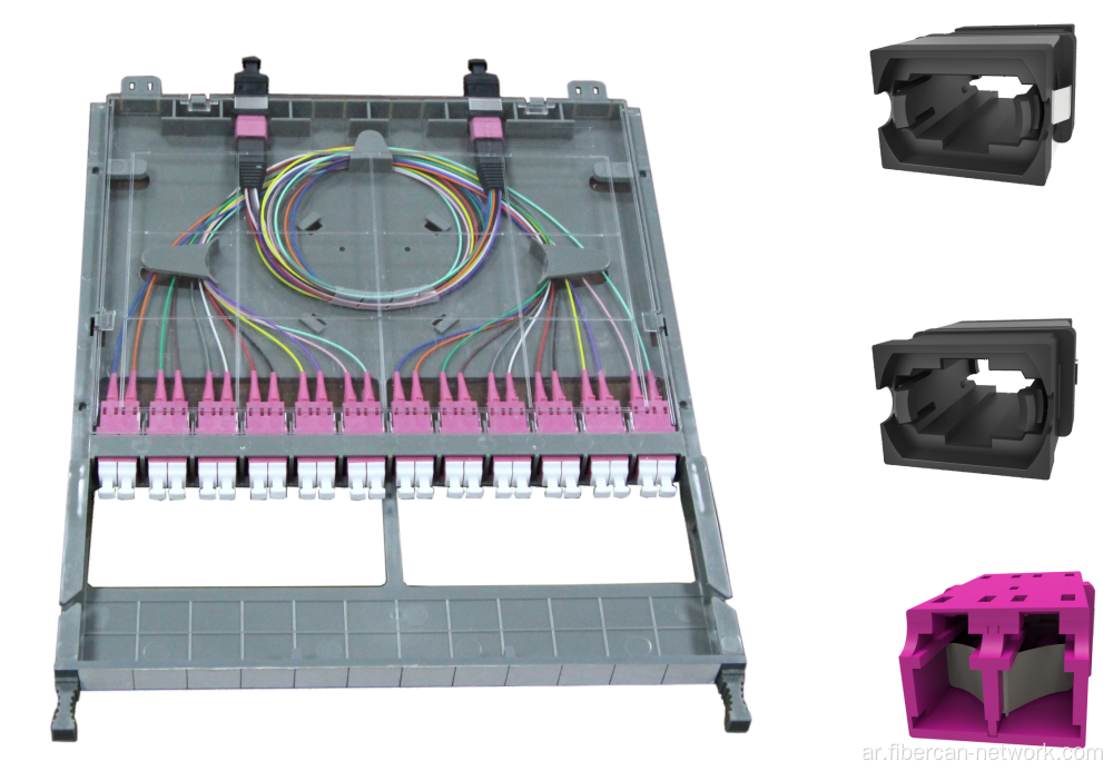 12 الألياف MTP/MPO إلى LC Cassette Optic Cassette