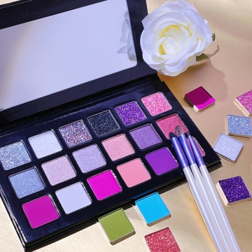 Custom DIY Long Lasting 18-Color Eyeshadow Palette - Private Label Makeup