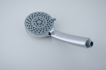 Handheld shower head with shut off button adjustable shower head slide bar