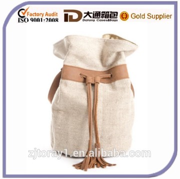 Natural Custom Cotton Canvas Drawstring Pouch Bag